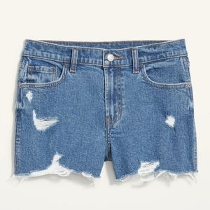 NWT Old Navy Mid-Rise Boyfriend Fit Jean Shorts